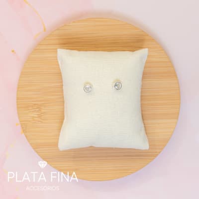Aros Plata Punto de Luz Blanco Medio2