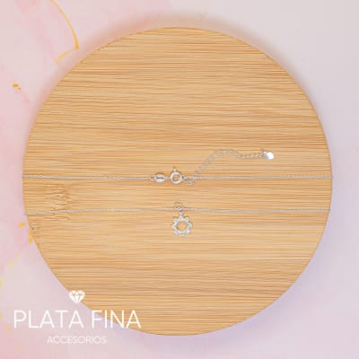 Collar Plata Mini Sol Circonitas1