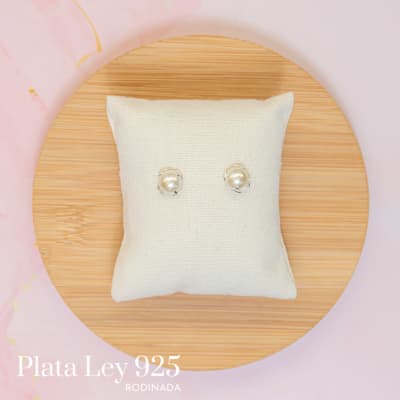 Aros Plata Rodinada Perlas Canastillo1