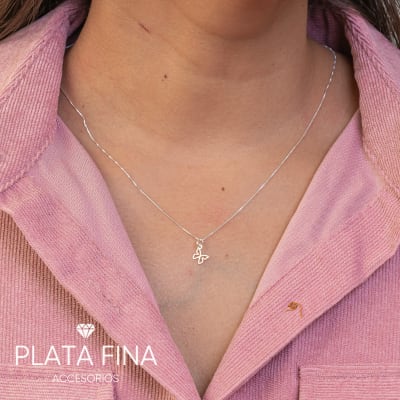 Conjunto Plata Mini Mariposa de Luz1