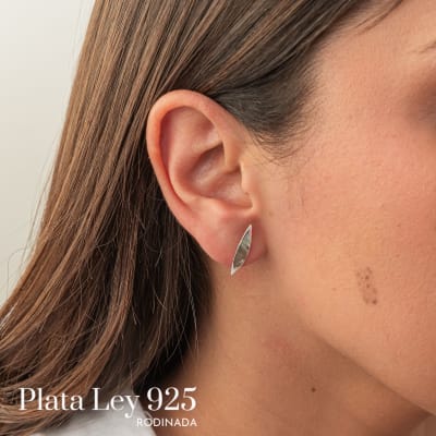 Aros Plata Rodinada Mini Linea1