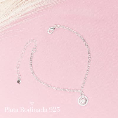 Pulsera Rodinado Dije Circonitas2