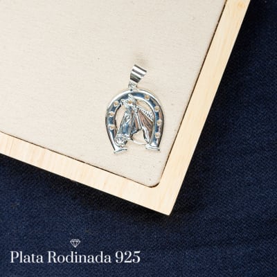 Colgante Rodinado Herradura Caballo