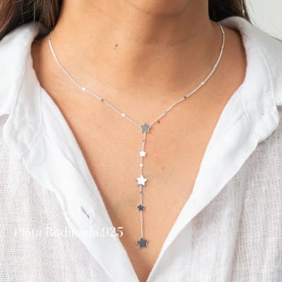 Collar Plata Rodinada Maxi Estrella