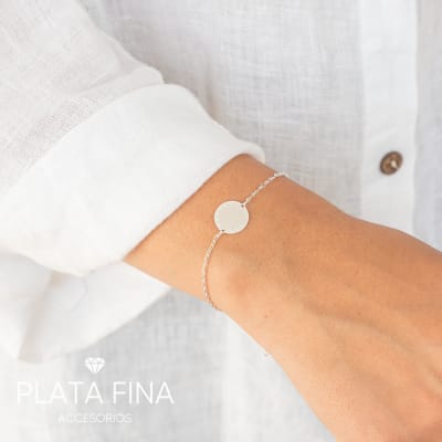 Pulsera Plata Sello de Sol1