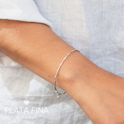 Pulsera Plata Esclava Entorchada1