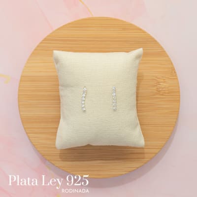 Aros Plata Rodinada Mini Circonitas2