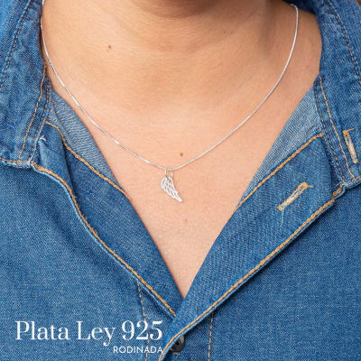 Collar Plata Rodinada Alas1