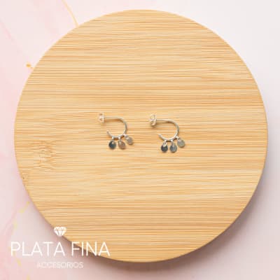 Argollas Plata Mini Dijes Medallas1