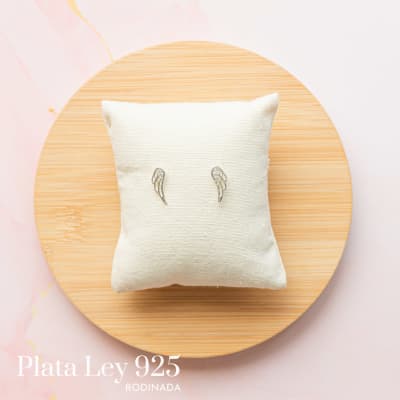 Aros Plata Rodinada Mini Alas1