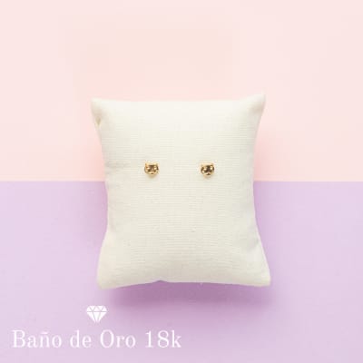 Aros Niña Baño Mini Gatito