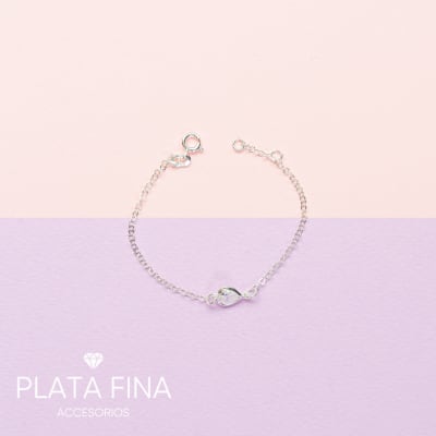 Pulsera Plata Corazón Punto de Luz1