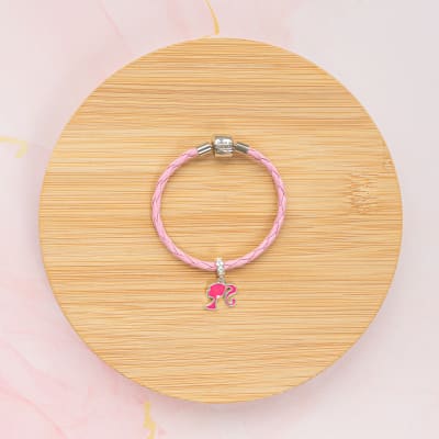 Pulsera Cuero Ecológico Barbie
