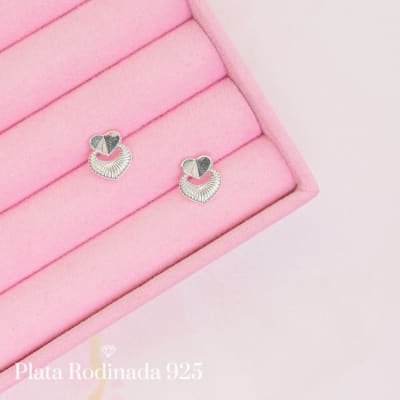 Aros Plata Rodinada Amor Detente