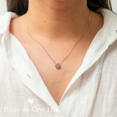 Collar Baño Maxi Punto de Luz Circonita1