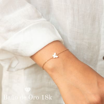 Pulsera Baño Mariposa con Nácar1