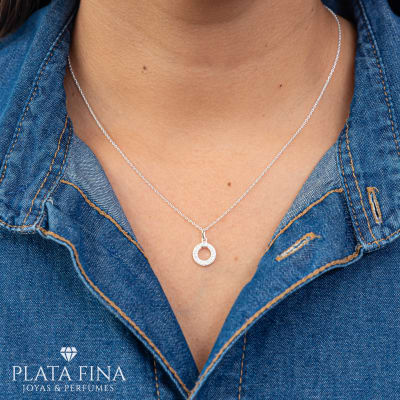 Collar Plata Circular con Circonitas1