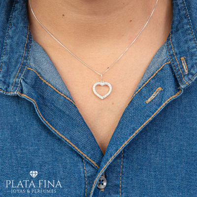 Conjunto Plata Amor en Circonitas2