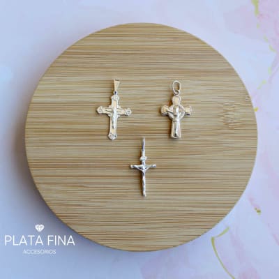 Set Plata Colgantes de Cruz1