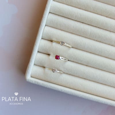 Set Plata Anillos Circonitas1