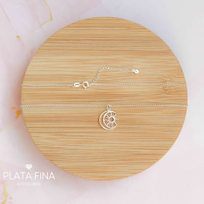 Collar Plata Sol y Luna Mágica1