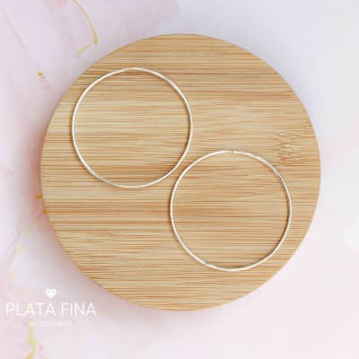 Argollas Plata Maxi Lisas Tradicional1