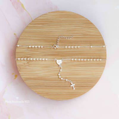 Rosario Plata Rodinada con Perlas1