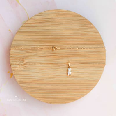 Collar Baño Silueta Niño Circonitas1