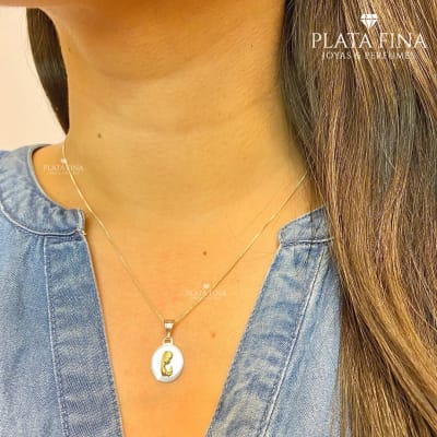 Conjunto Medalla Virgen Niña2