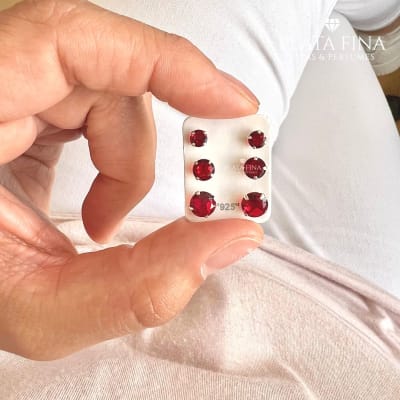 Aros Tríos Circón Rojo2