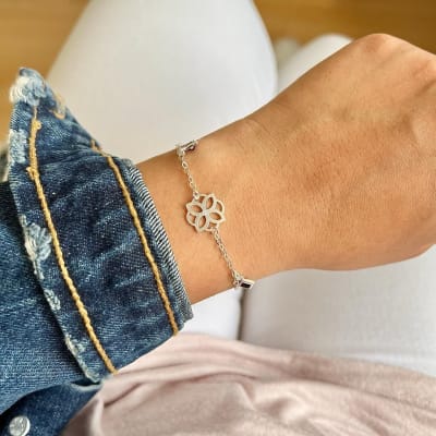 Pulsera Plata Mandala1