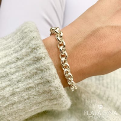 Pulsera Tejido Argollas1