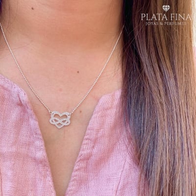 Collar Corazón Infinito1