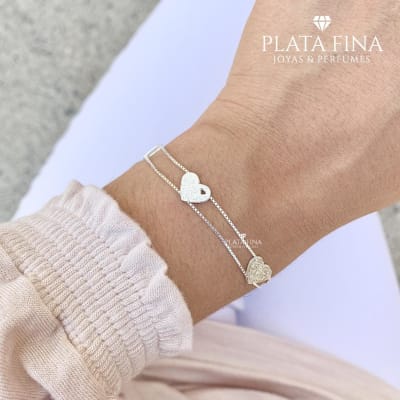 Pulsera Corazón Satinada1