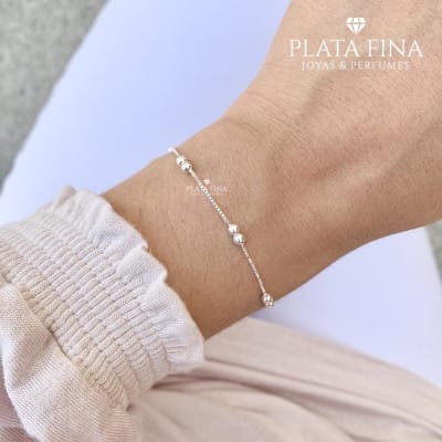 Pulsera Bolitas Doble1