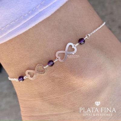 Tobillera Infinito Lila1