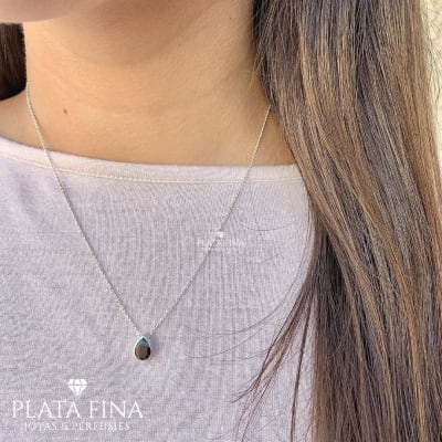 Conjunto Gota Circón Negro1