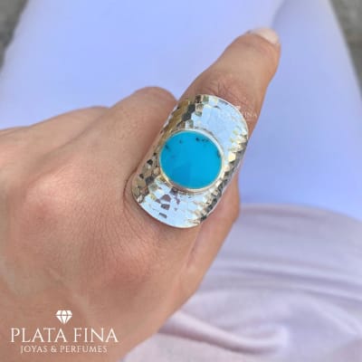 Anillo Martelado Piedra1