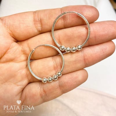 Argollas Plata Bolitas1