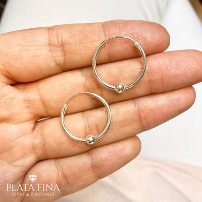 Argollas Plata Balls1