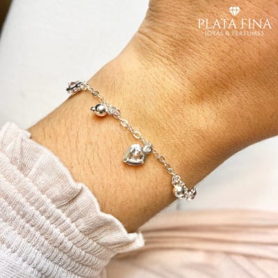 Pulsera Chiche Corazones Blancos2