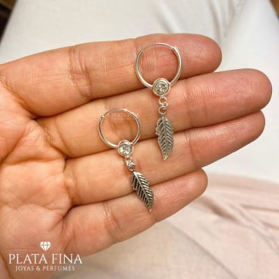 Argollas Mini Plumas1