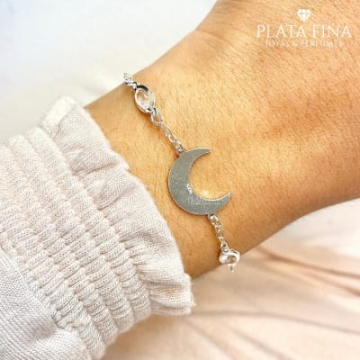 Pulsera Luna Circón Blanca1