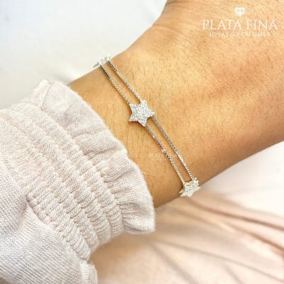 Pulsera Estrellas Satinadas2