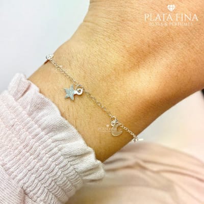 Pulsera Estrellas y Lunas1