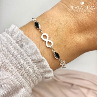 Pulsera Infinito Negro2