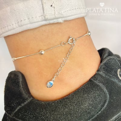 Tobillera Balls Celeste1