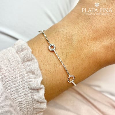 Pulsera Plata Argollitas1