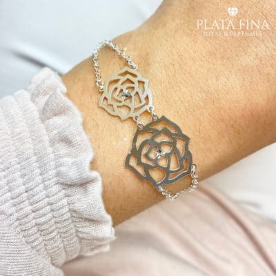 Pulsera Flores Circón1