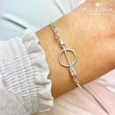 Pulsera Plata Cupido2
